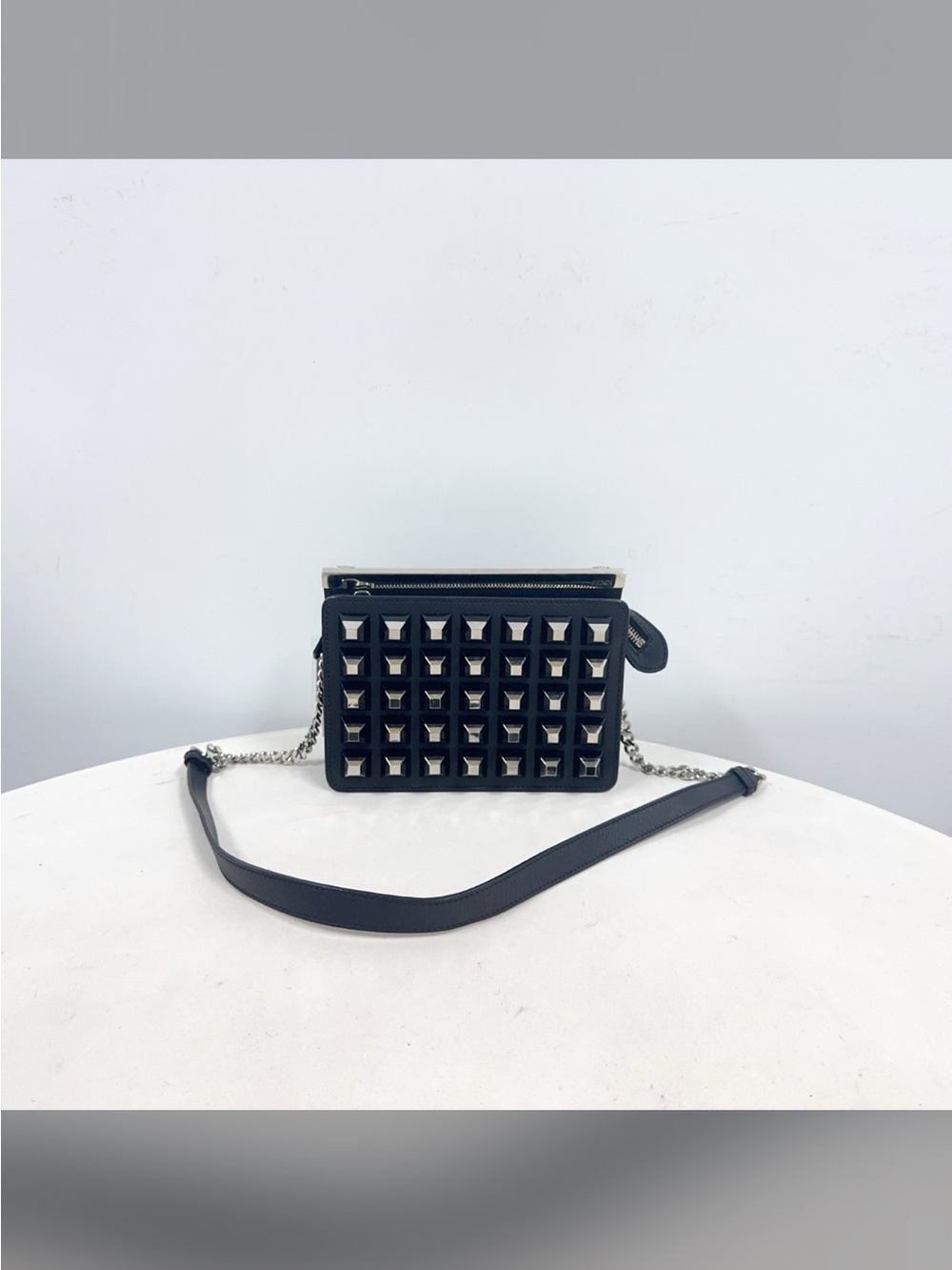 RARE Fendi Pyramid Studded Crossbody Bag
